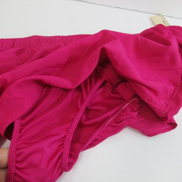 Athletic Works Shorts Womens 2XL Pink Solid Lined Stretch Workwear Elastic Waist - Picture 6 of 10